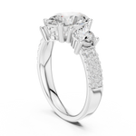 Gold Ring DDLR-718, White Gold, view 1