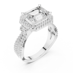 Gold Ring DDLR-339, White Gold, view 2