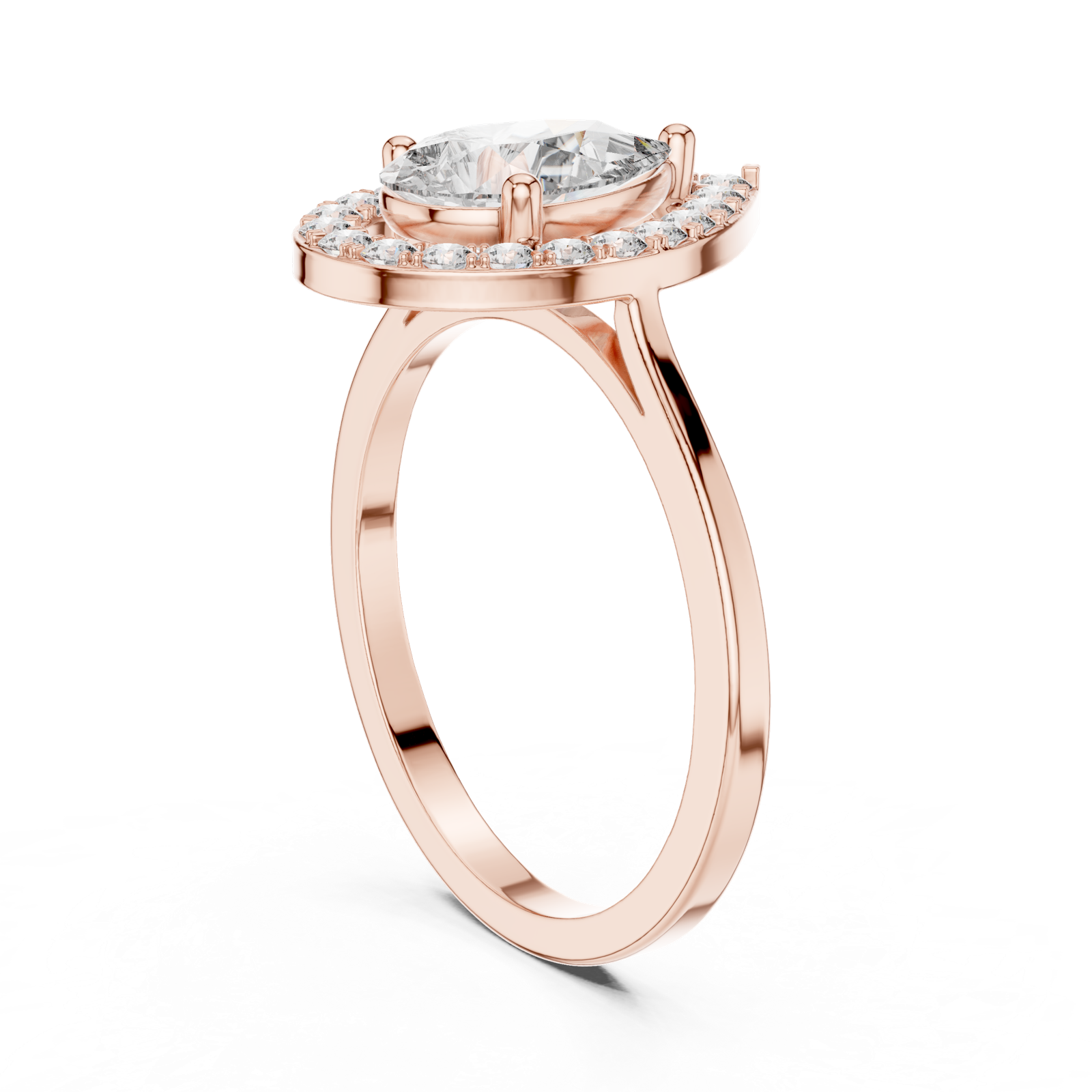 Gold Ring ALR-226, Rose Gold
