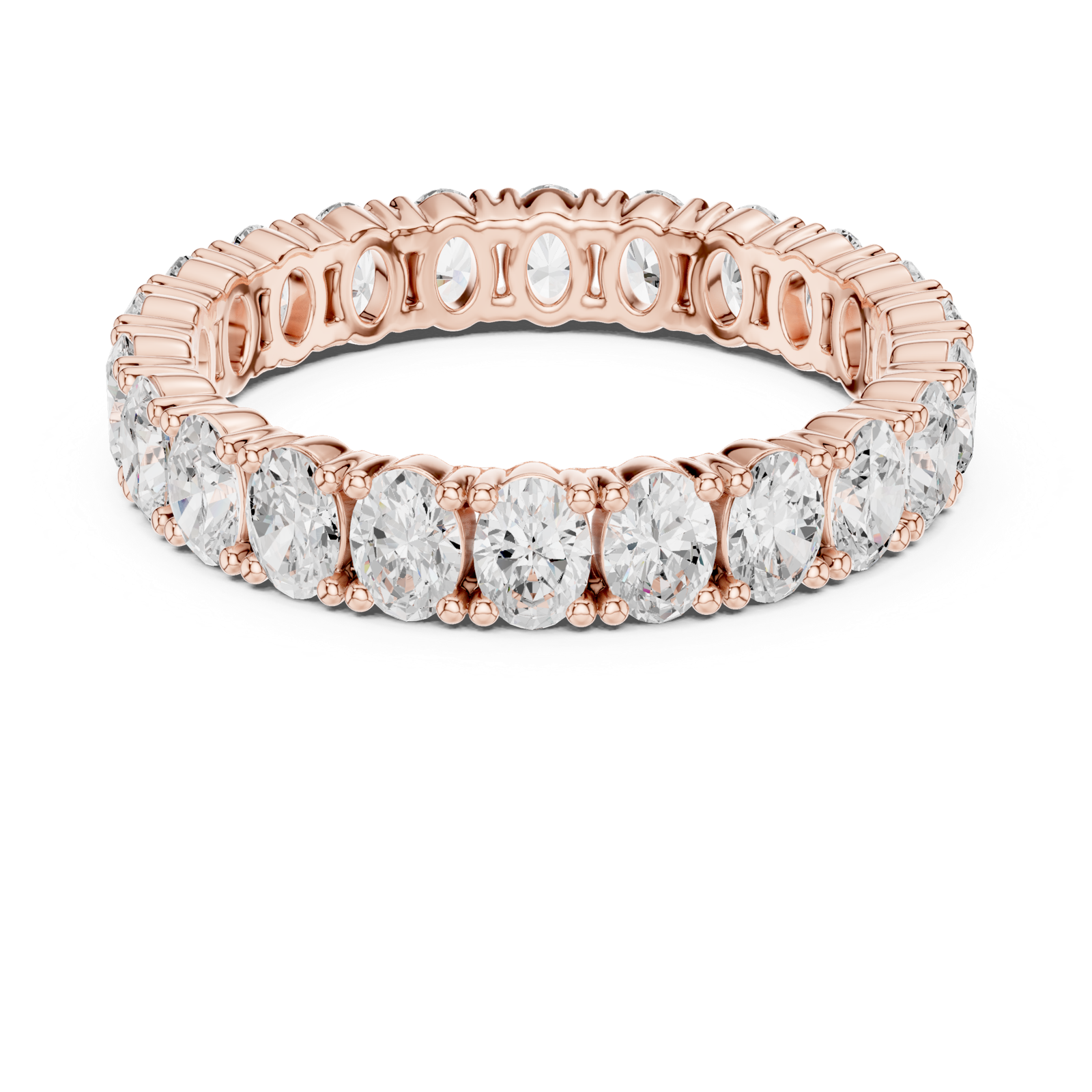 Gold Ring DDLR-621, Rose Gold, view 4