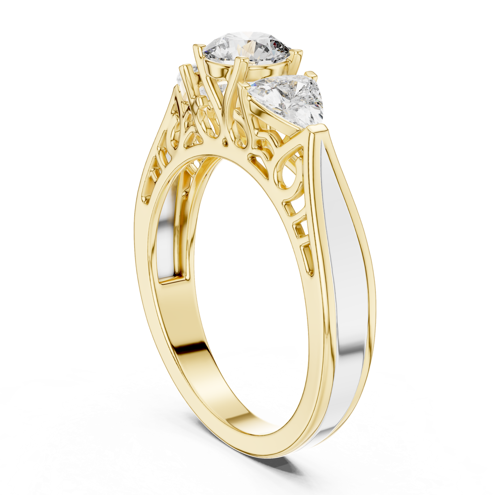 Gold Ring LR-0029, Yellow Gold, view 1