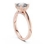 Gold Ring DDLR-163, Rose Gold, view 1