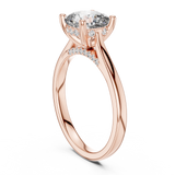 Gold Ring DDLR-163, Rose Gold, view 1