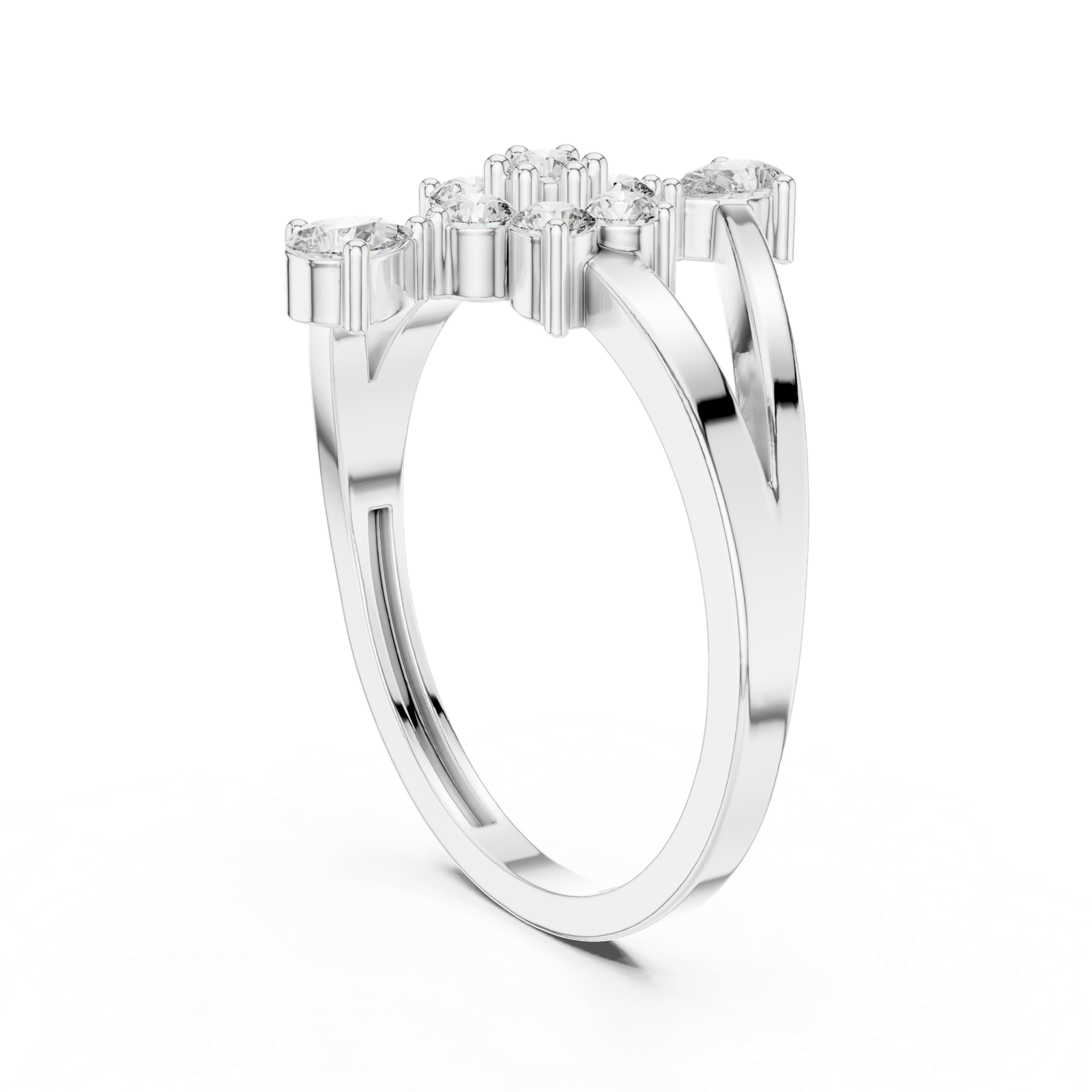 Gold Ring ALR-162, White Gold