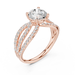Gold Ring DDLR-676, Rose Gold, view 2