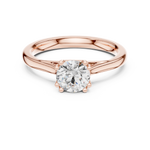 Gold Ring DDLR-550, Rose Gold, view 4