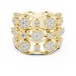 Gold Ring DDLR-813, Yellow Gold, view 4