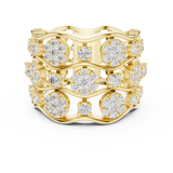 Gold Ring DDLR-813, Yellow Gold, view 4