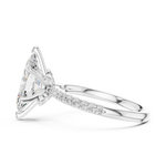 Gold Ring DDLR-1012, White Gold, view 3