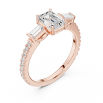 Gold Ring DDLR-1088, Rose Gold, view 2