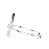 Gold Ring DR-6190, White Gold, view 3