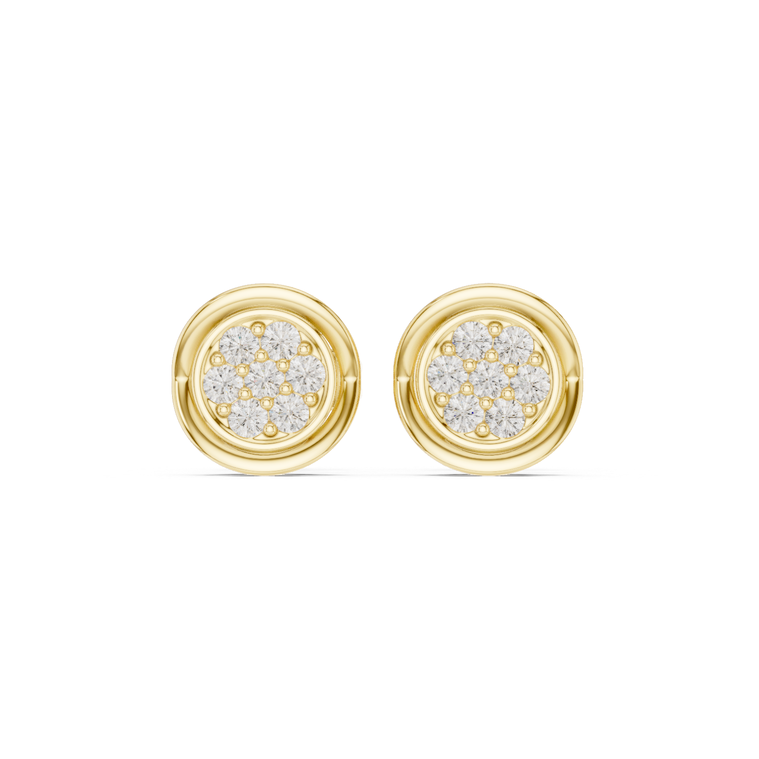 Gold Earrings SBER(44), Yellow Gold