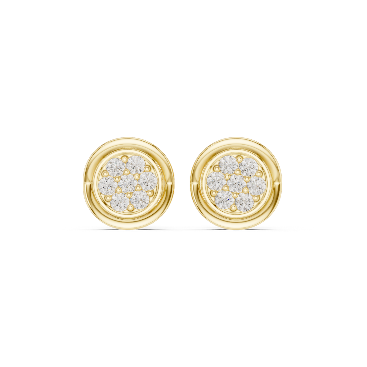 Gold Earrings SBER(44), Yellow Gold
