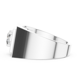 Gold Ring L28-GR, White Gold, view 3