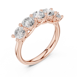 Gold Ring DDLR-719, Rose Gold, view 2
