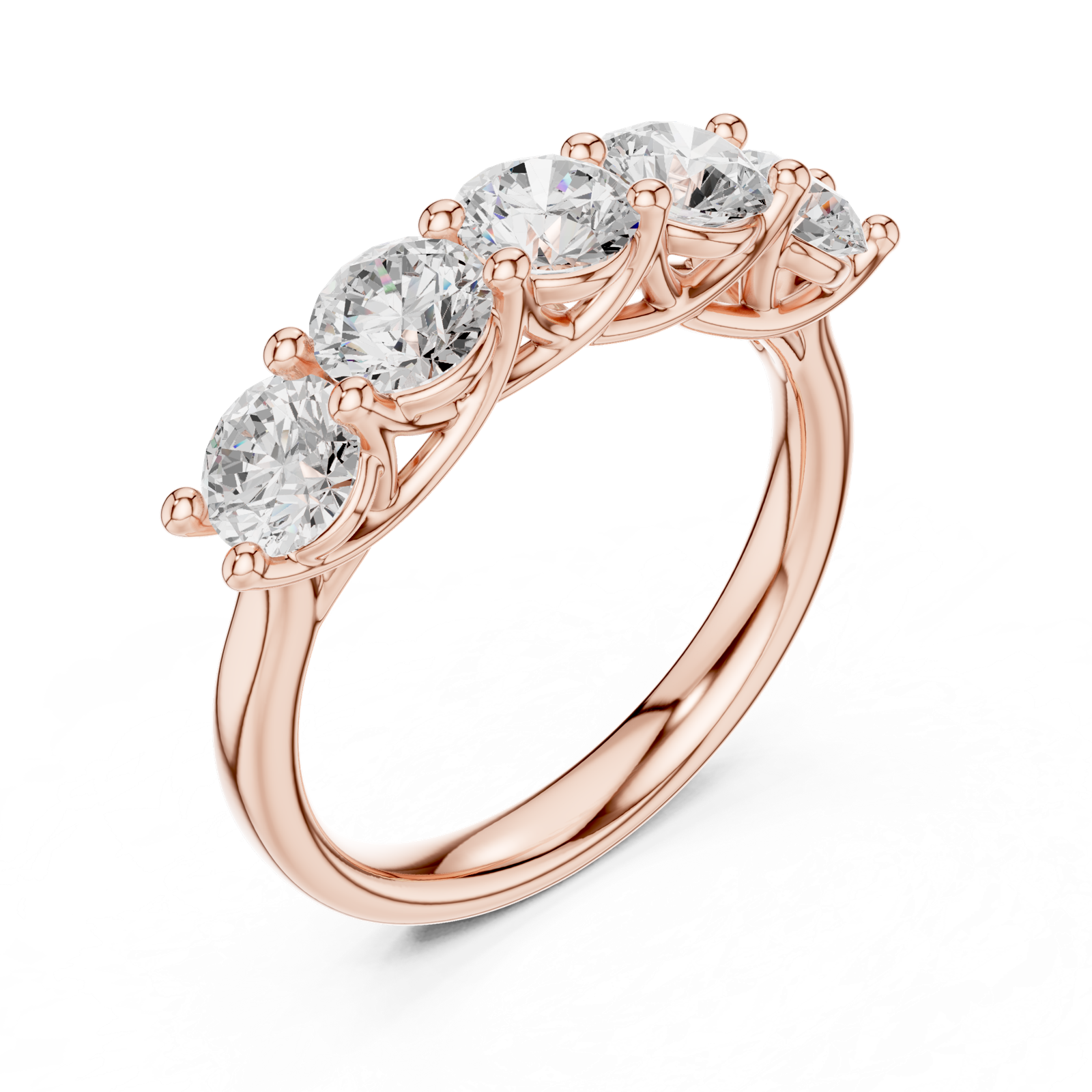 Gold Ring DDLR-719, Rose Gold, view 2