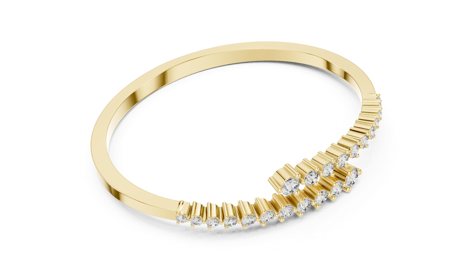 Gold Bracelet GLBR-0025, Yellow Gold, view 2