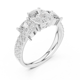 Gold Ring DDLR-716, White Gold, view 2