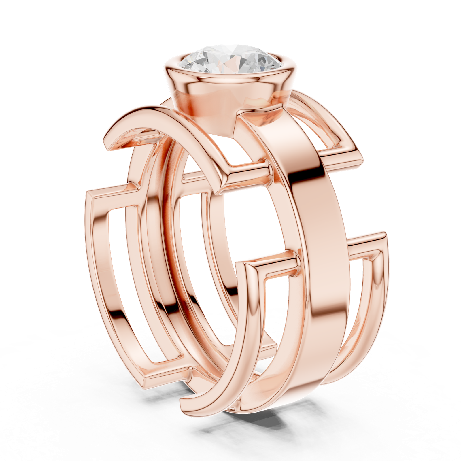 Gold Ring SBMR(6), Rose Gold