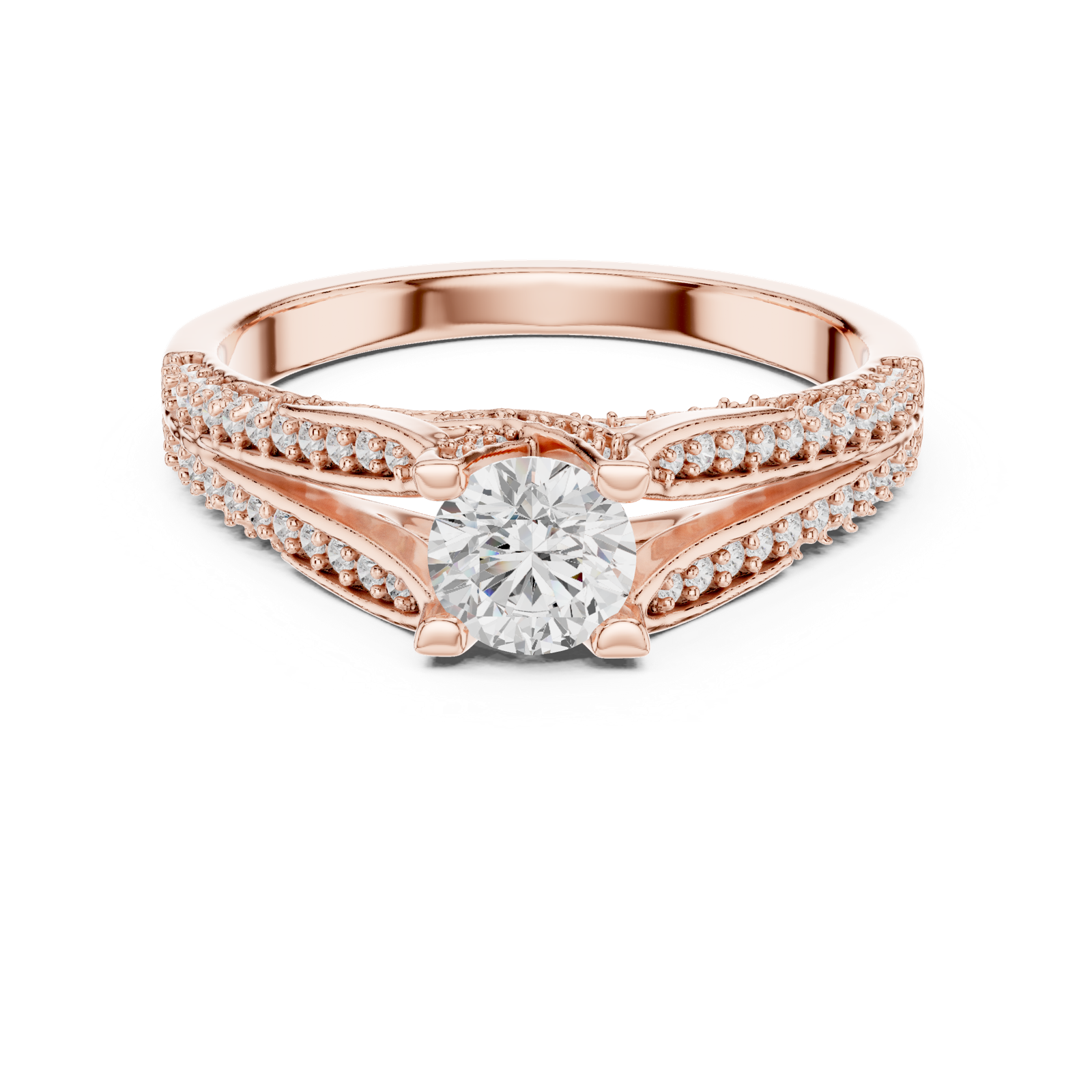 Gold Ring LR-0327, Rose Gold