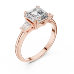 Gold Ring LR-0052, Rose Gold, view 2