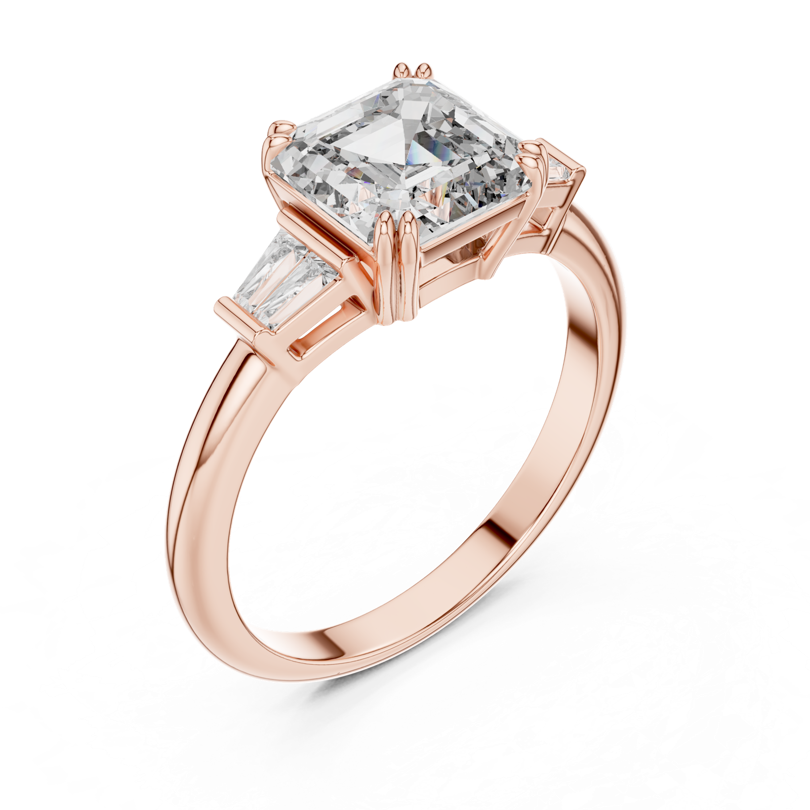 Gold Ring LR-0052, Rose Gold, view 2