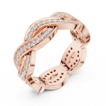 Gold Ring DDLR-465, Rose Gold, view 2