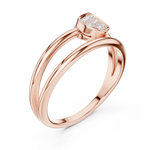 Gold Ring SBWR(63), Rose Gold, view 2