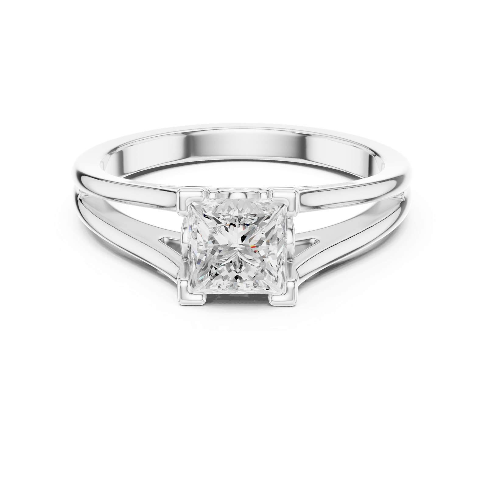 Gold Ring DDLR-892, White Gold, view 4