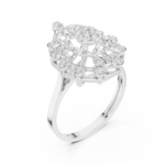 Gold Ring DDLR-822, White Gold, view 2