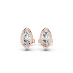 Gold Jewelry DDER-001, Marquise center stone, Rose Gold