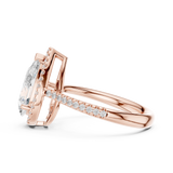 Gold Ring DDLR-747, Rose Gold, view 3