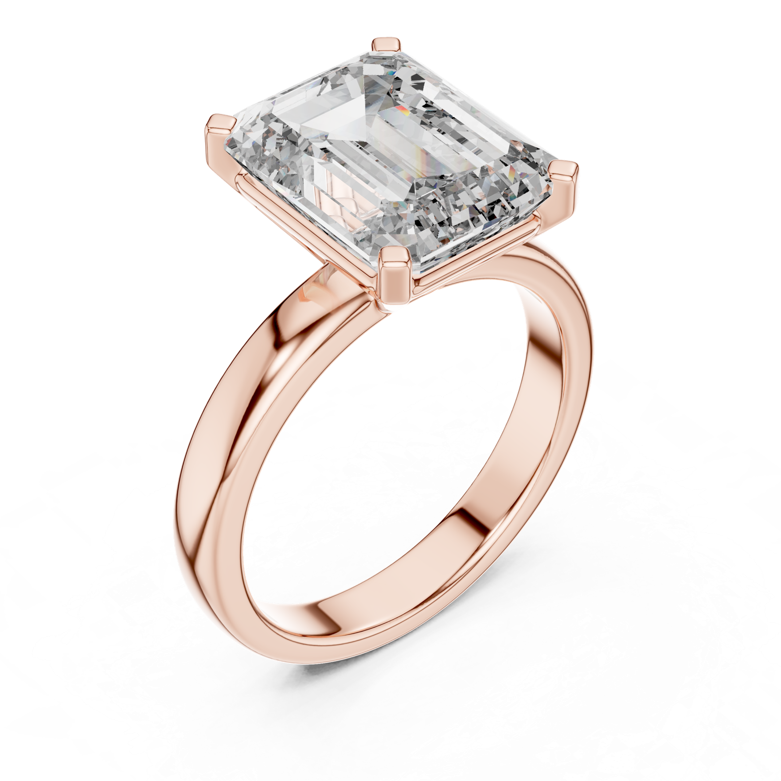 Gold Ring DDLR-069, Rose Gold, view 2