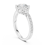 Gold Ring DDLR-863, White Gold, view 1