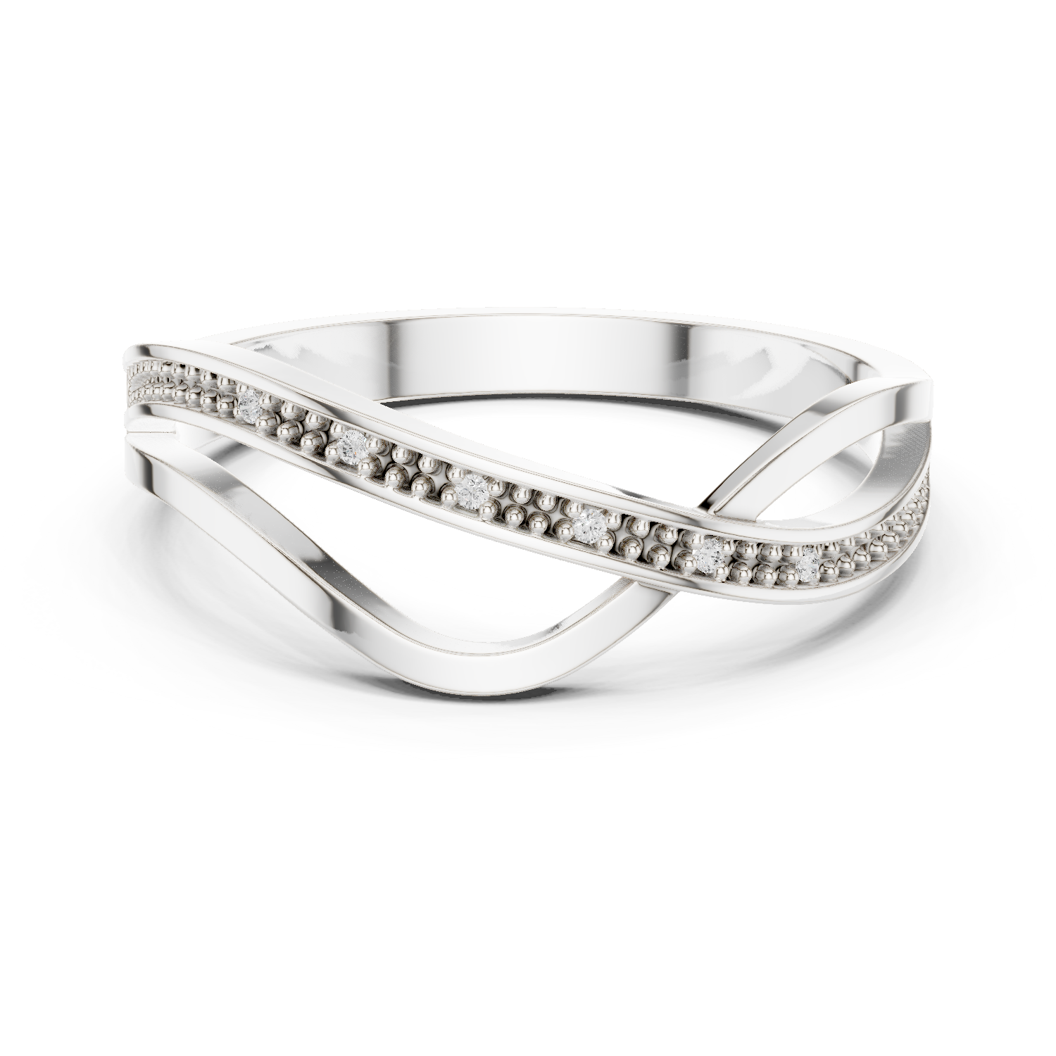Gold Ring DDLR-738, White Gold