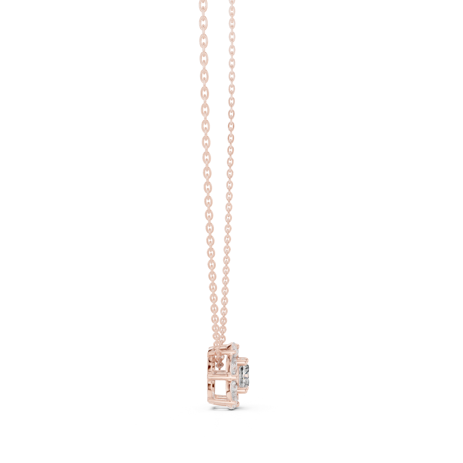 Gold Pendant GPD-0009, Rose Gold, view 3