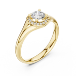 Gold Ring LR-0214, Yellow Gold, view 2