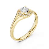 Gold Ring LR-0214, Yellow Gold, view 2