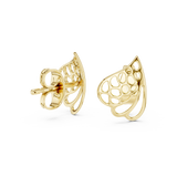 Gold Earrings 12-10001@E, Yellow Gold, view 1