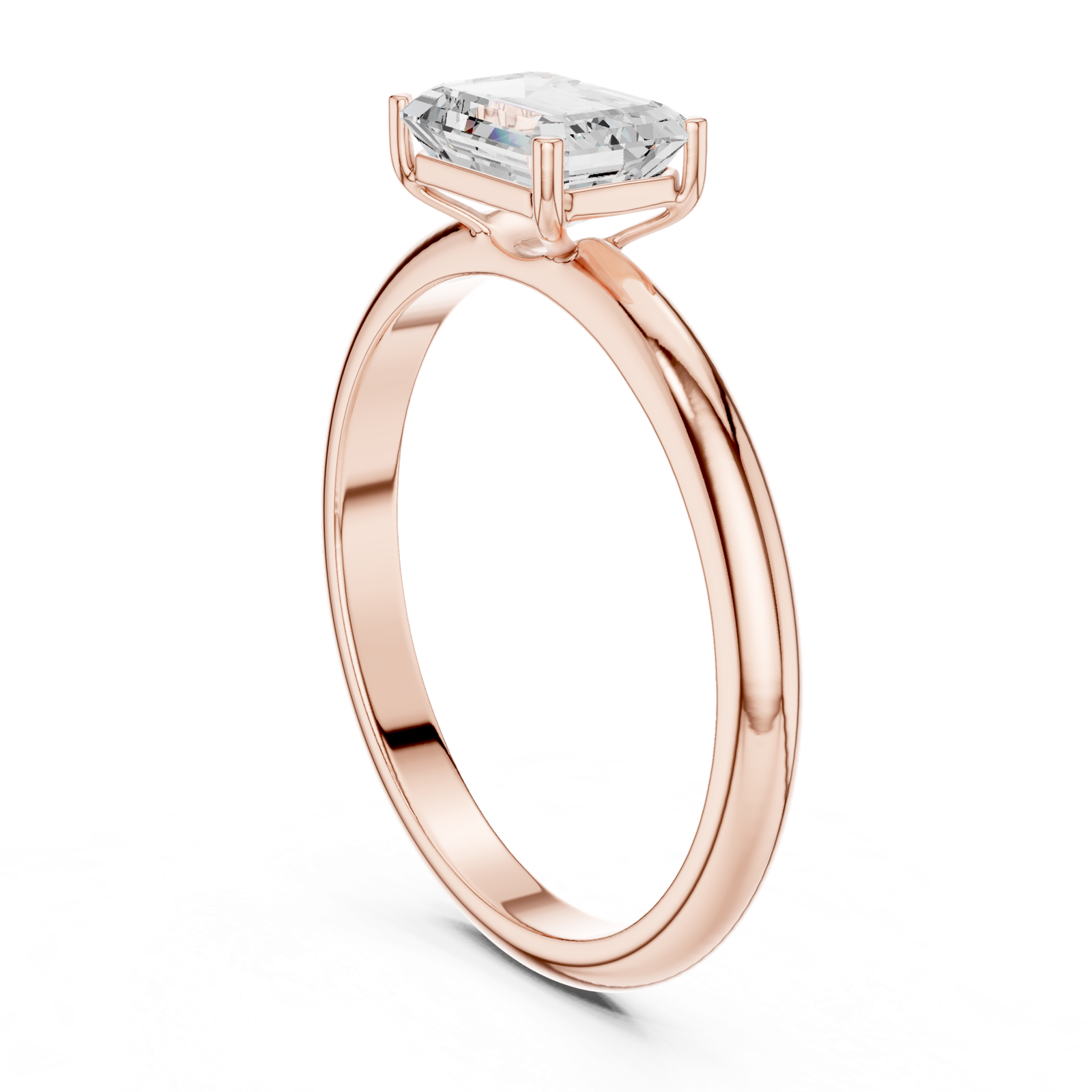 Gold Ring DDLR-1076, Rose Gold, view 1