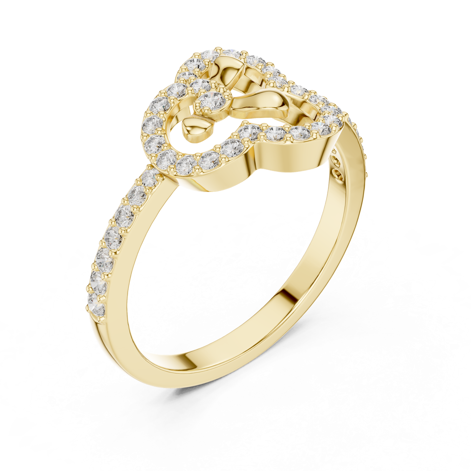 Gold Ring LR-01 (69), Yellow Gold, view 2