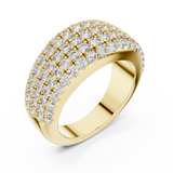 Gold Ring L03-02, Yellow Gold, view 2