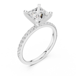 Gold Ring DDLR-890, White Gold, view 2