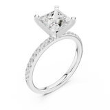 Gold Ring DDLR-890, White Gold, view 2