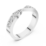 Gold Ring AOMLR105131, White Gold, view 2