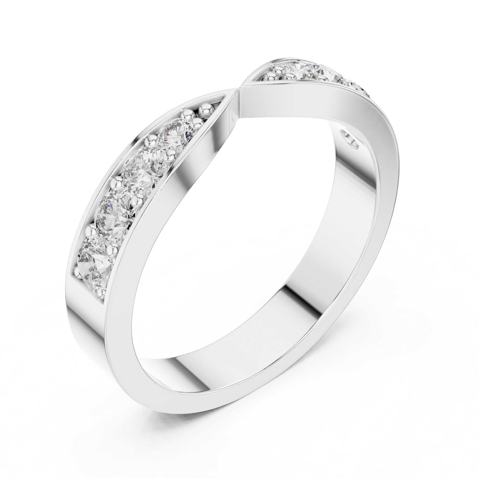 Gold Ring AOMLR105131, White Gold, view 2