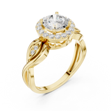 Gold Ring DDLR-821, Yellow Gold, view 2