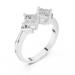 Gold Ring DDLR-484, White Gold, view 2