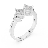 Gold Ring DDLR-484, White Gold, view 2