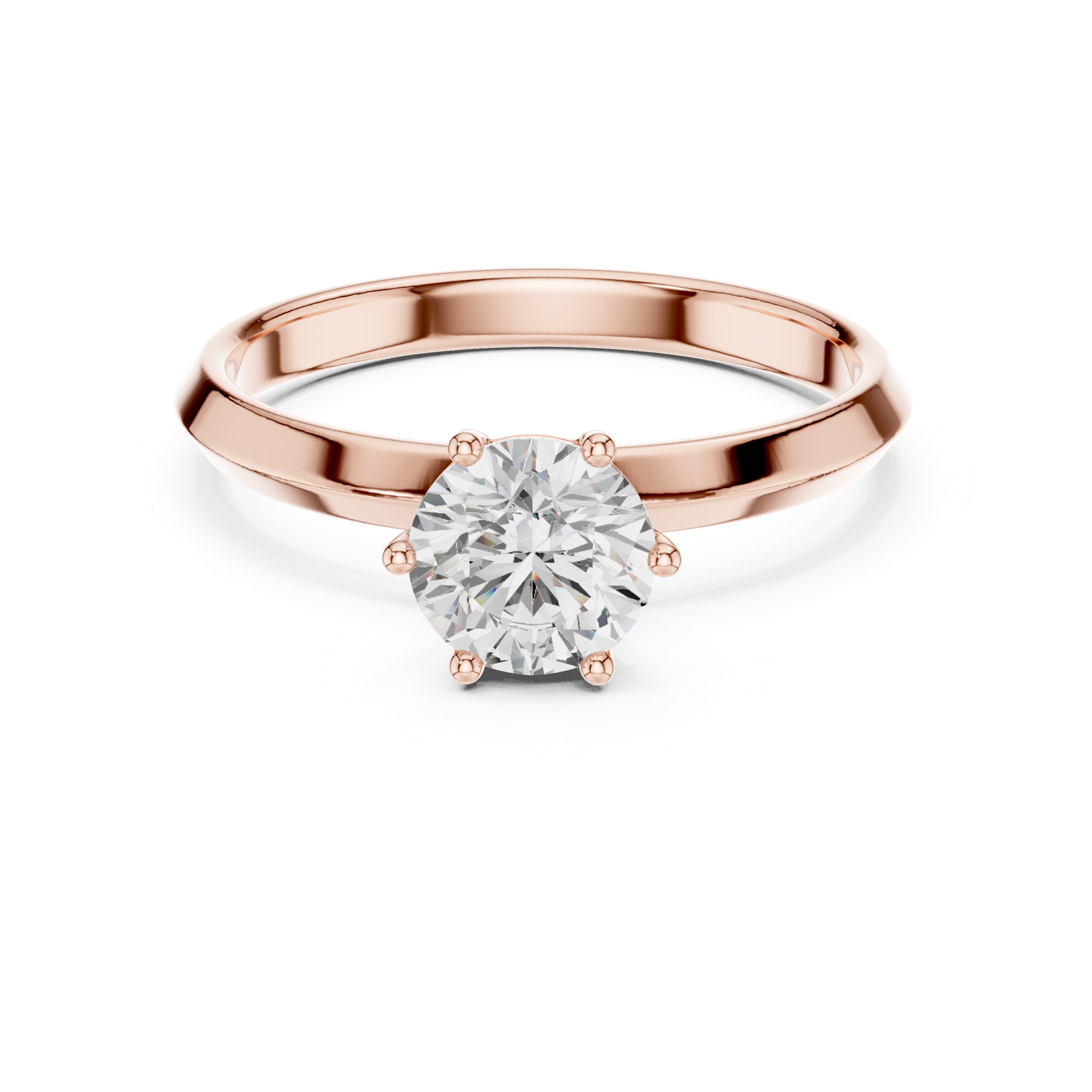 Gold Ring DDLR-766, Rose Gold, view 4